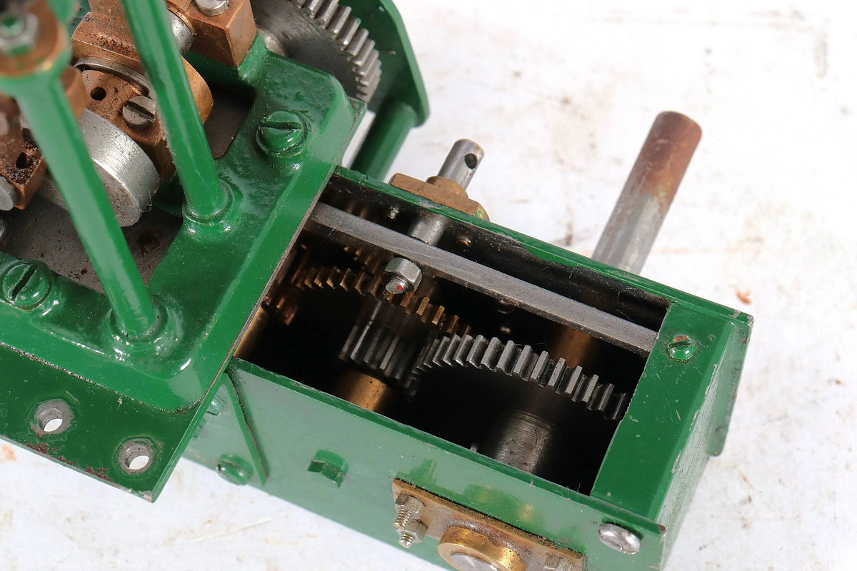 Scratch-built vertical engine