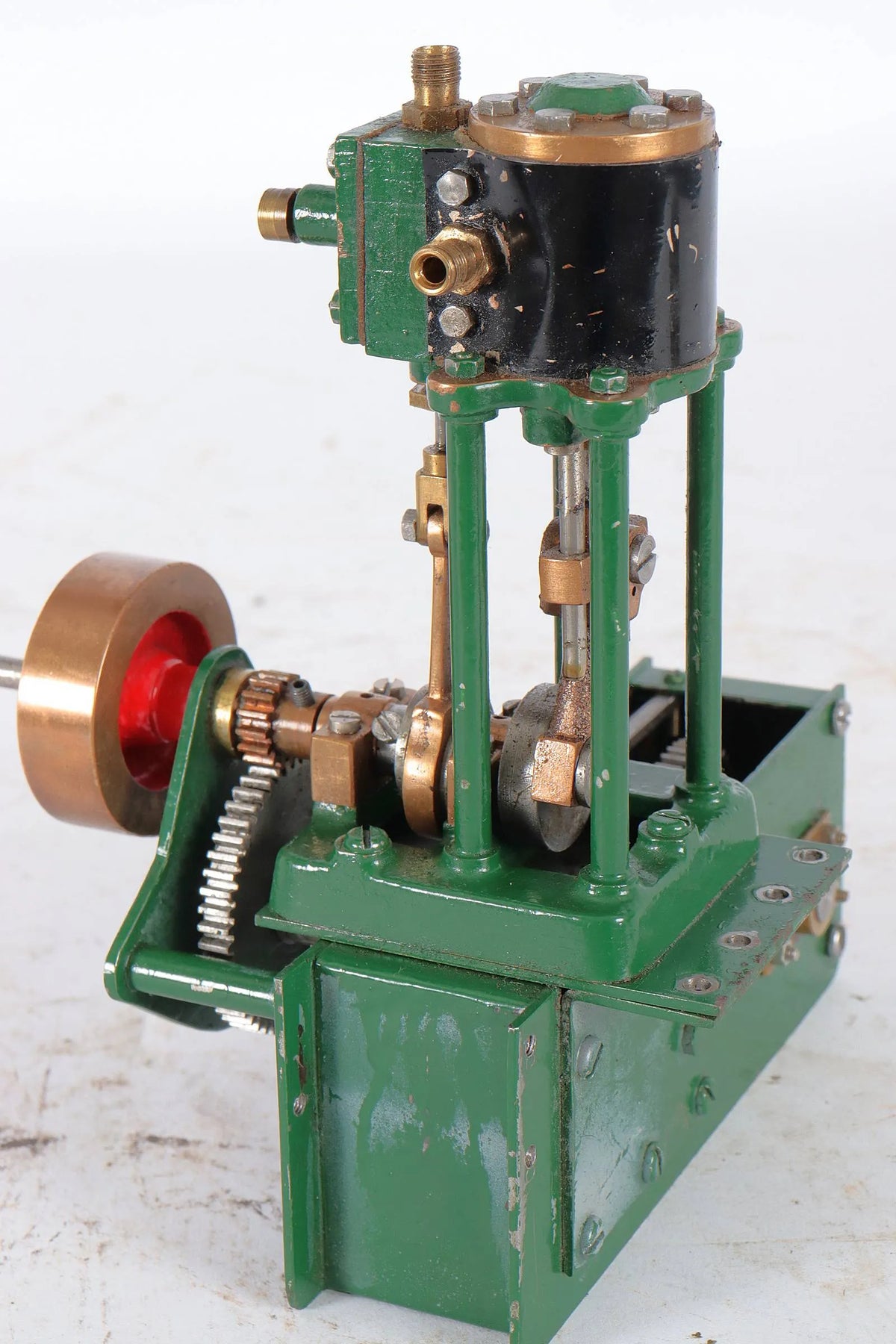 Scratch-built vertical engine