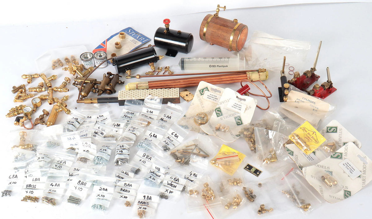 Quantity of boiler fittings, pumps and other parts