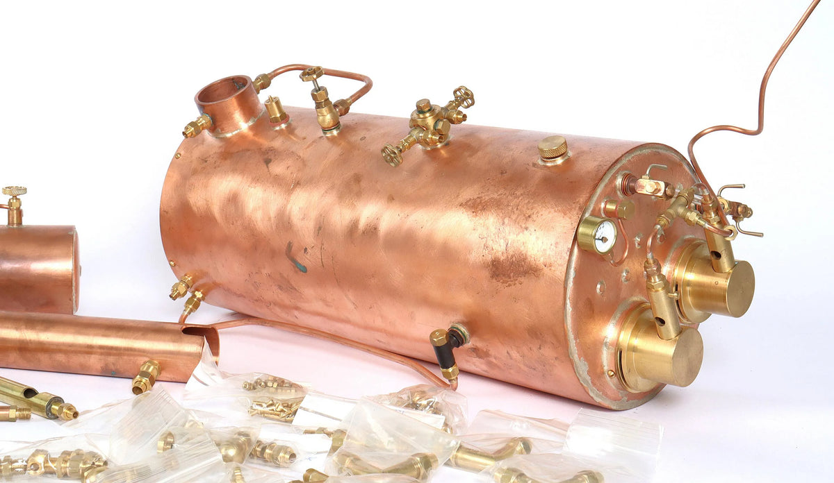 Large horizontal centre flue boiler