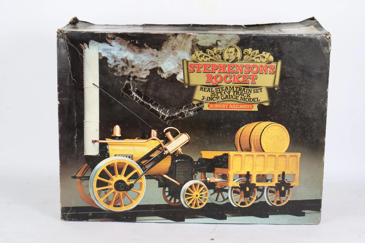 3 1/2 inch gauge Hornby "Rocket", coach & track
