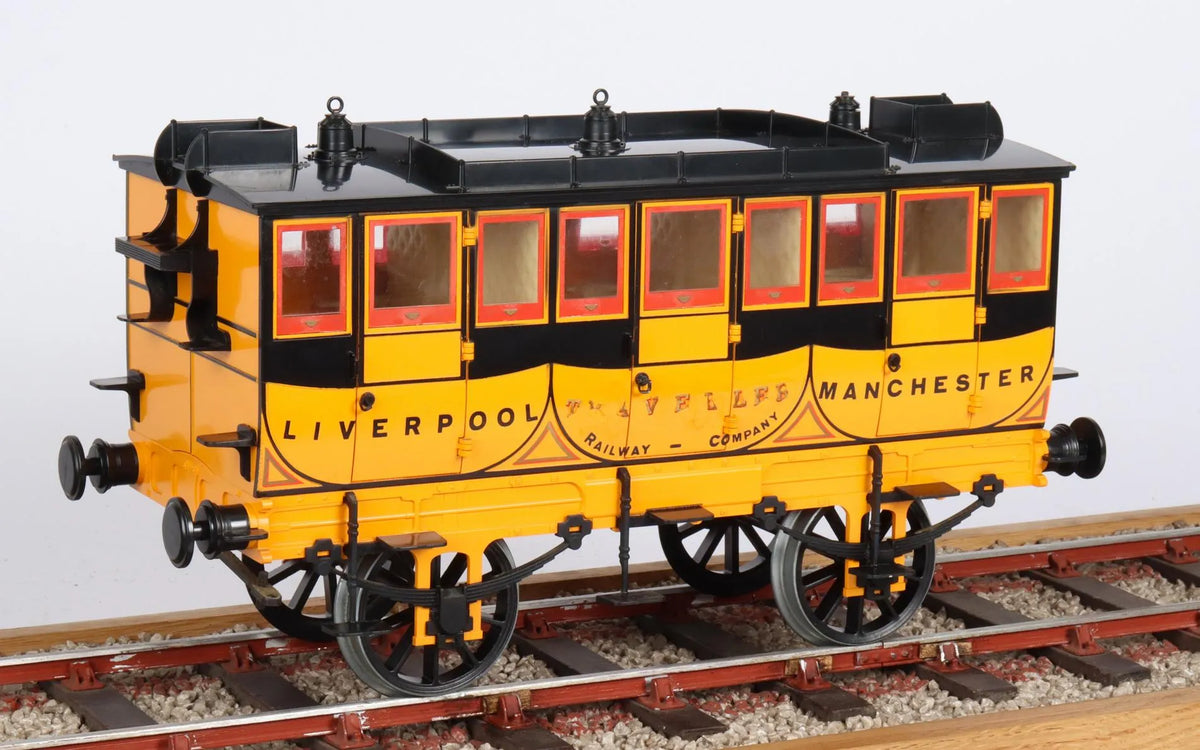 3 1/2 inch gauge Hornby "Rocket", coach & track