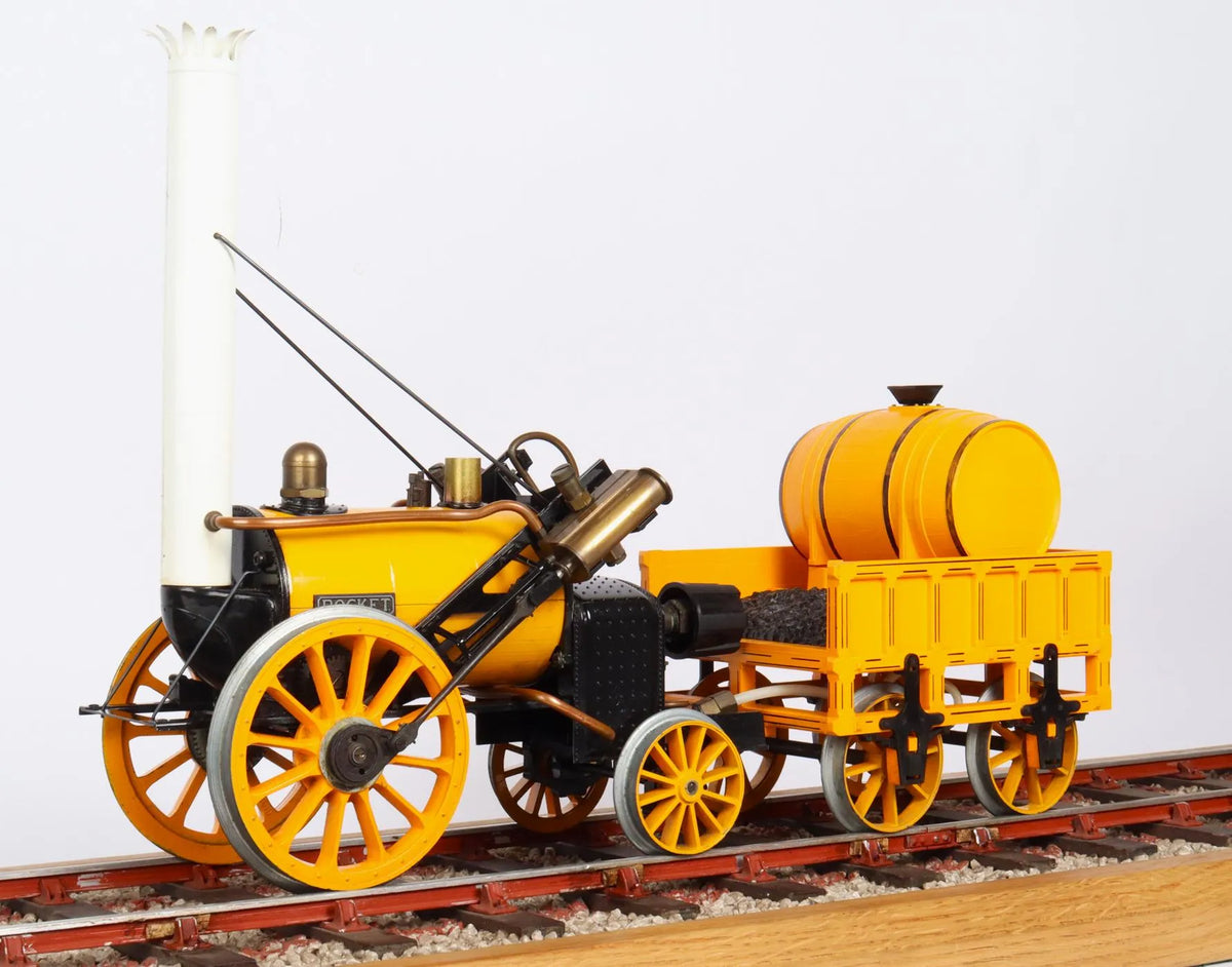 3 1/2 inch gauge Hornby "Rocket", coach & track