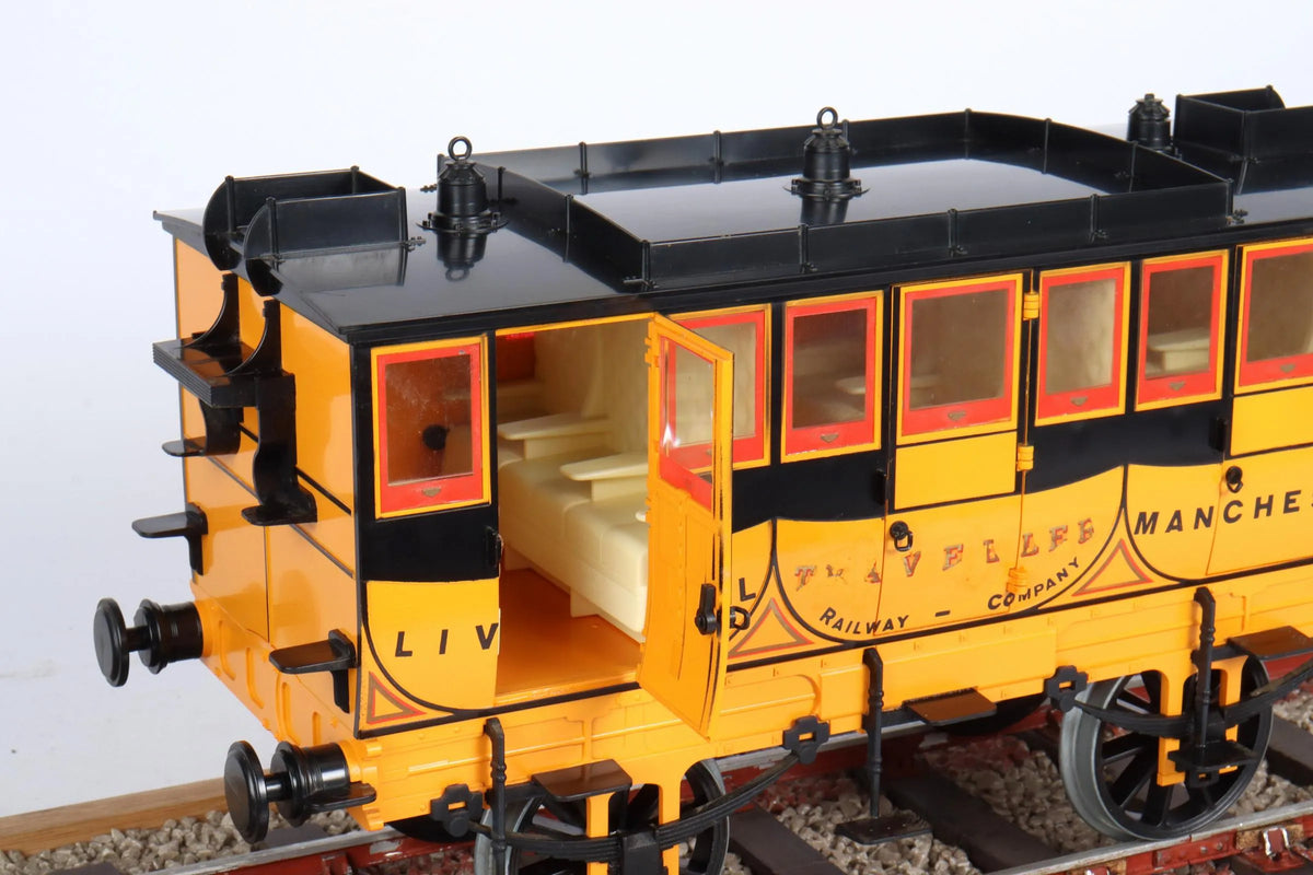3 1/2 inch gauge Hornby "Rocket", coach & track