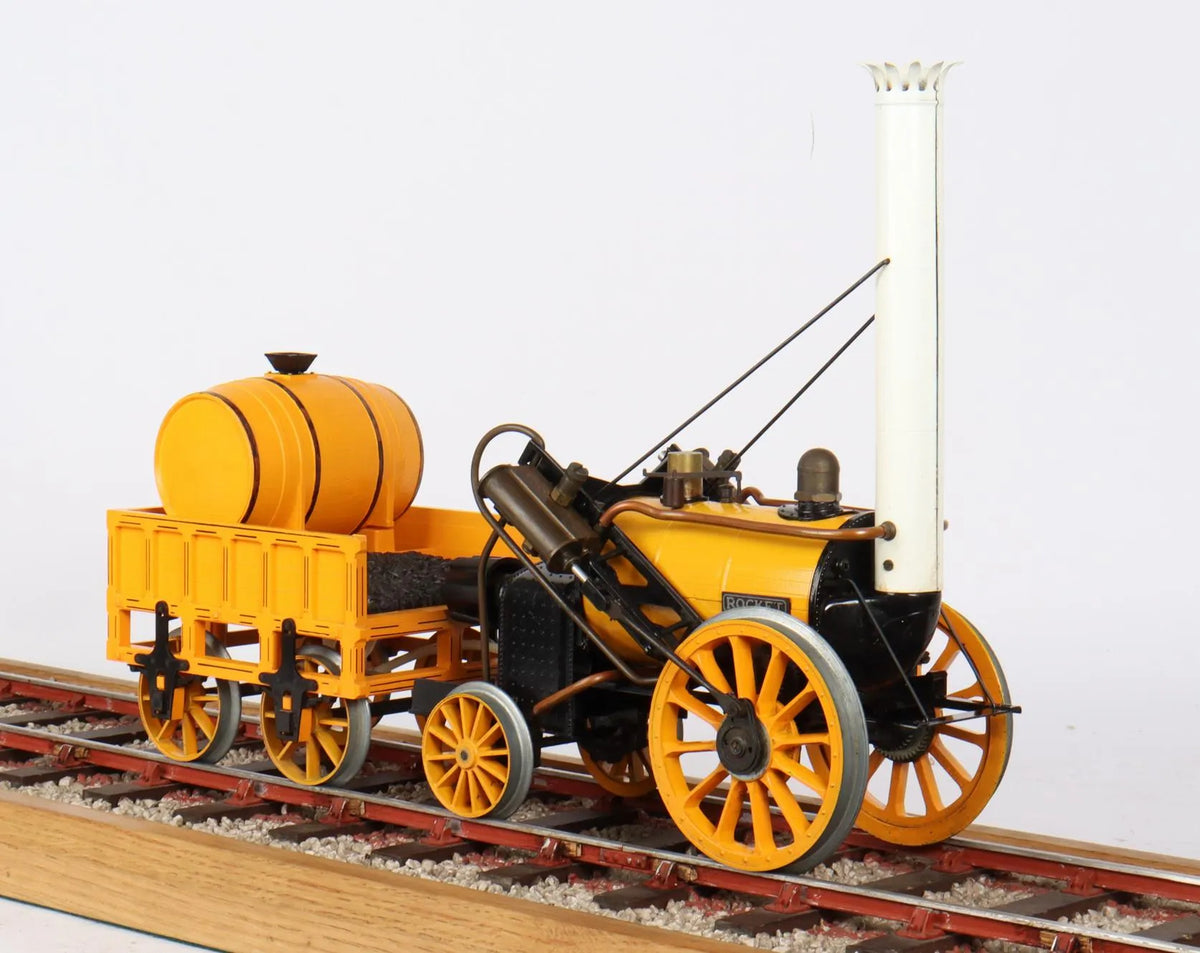 3 1/2 inch gauge Hornby "Rocket", coach & track