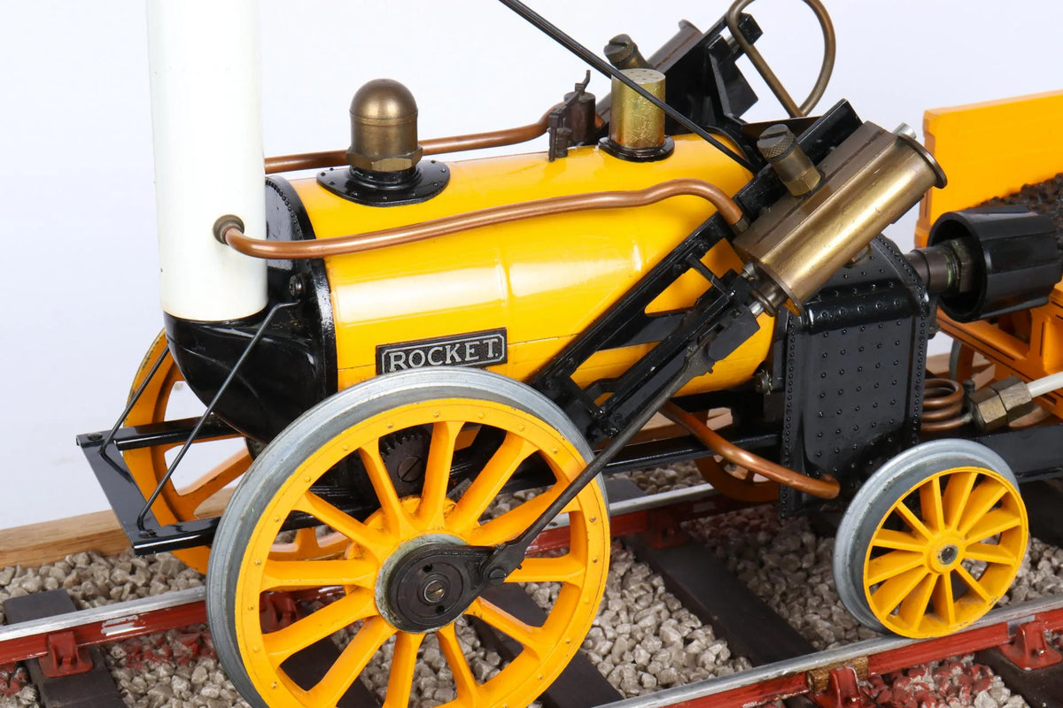3 1/2 inch gauge Hornby "Rocket", coach & track