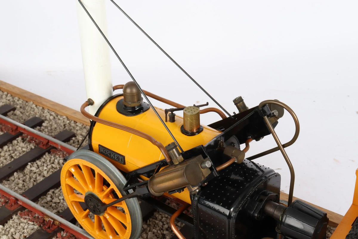 3 1/2 inch gauge Hornby "Rocket", coach & track