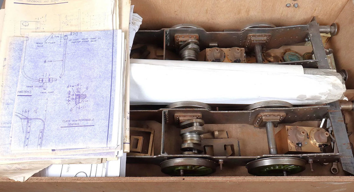 Pair 5 inch gauge GWR 0-6-0PT "Pansy" chassis, parts & castings