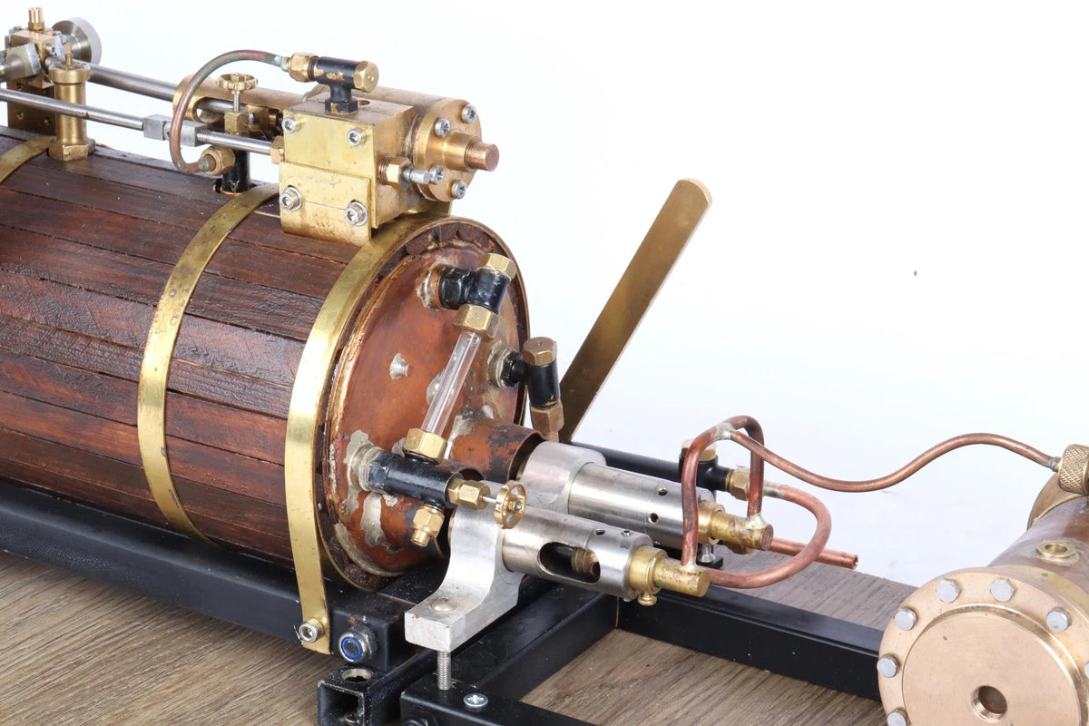 Gas-fired semi-portable engine