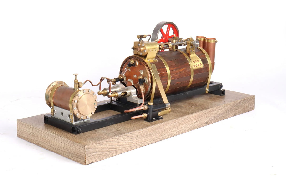 Gas-fired semi-portable engine