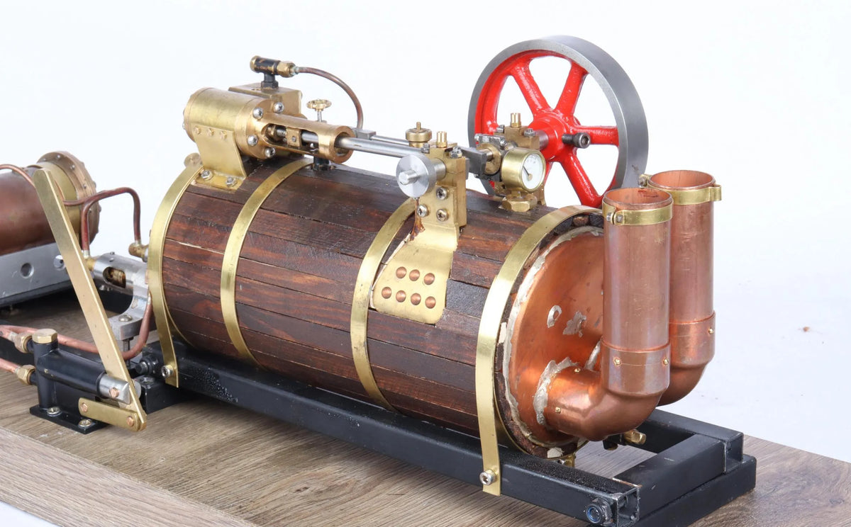 Gas-fired semi-portable engine