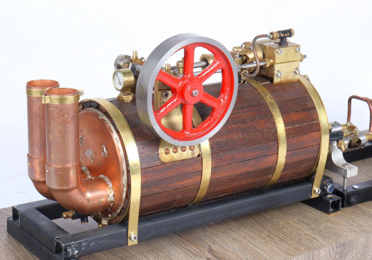 Gas-fired semi-portable engine