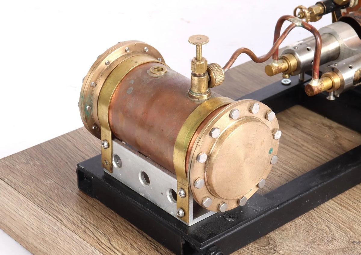 Gas-fired semi-portable engine
