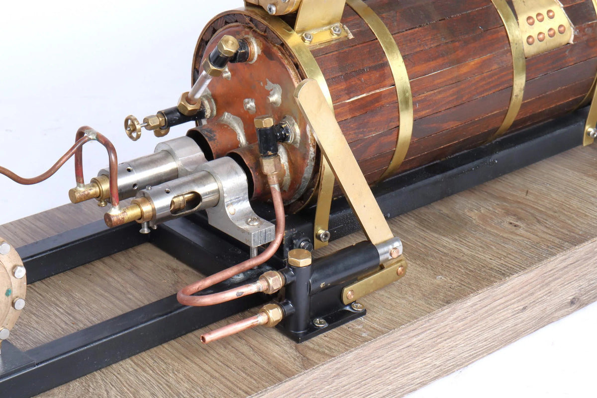 Gas-fired semi-portable engine