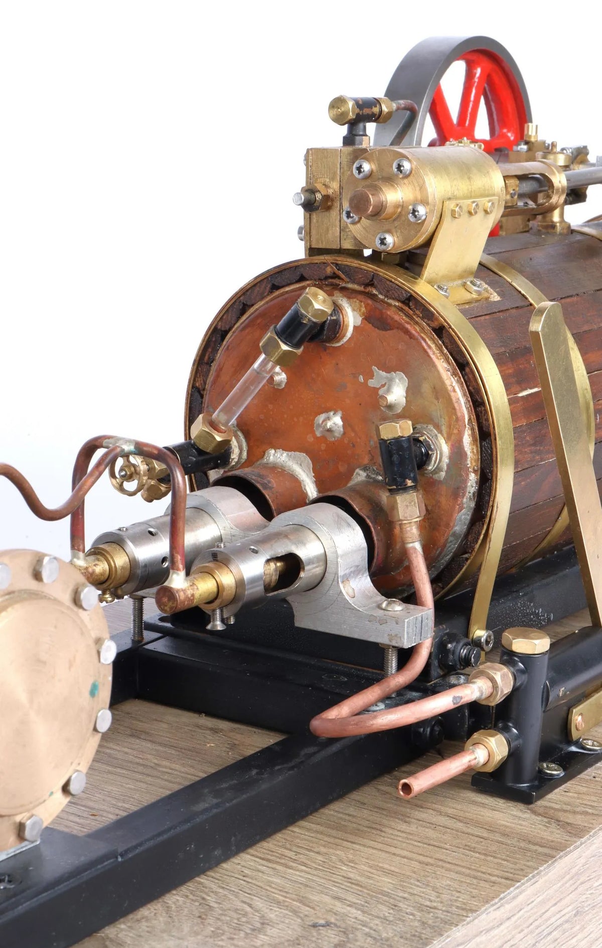 Gas-fired semi-portable engine