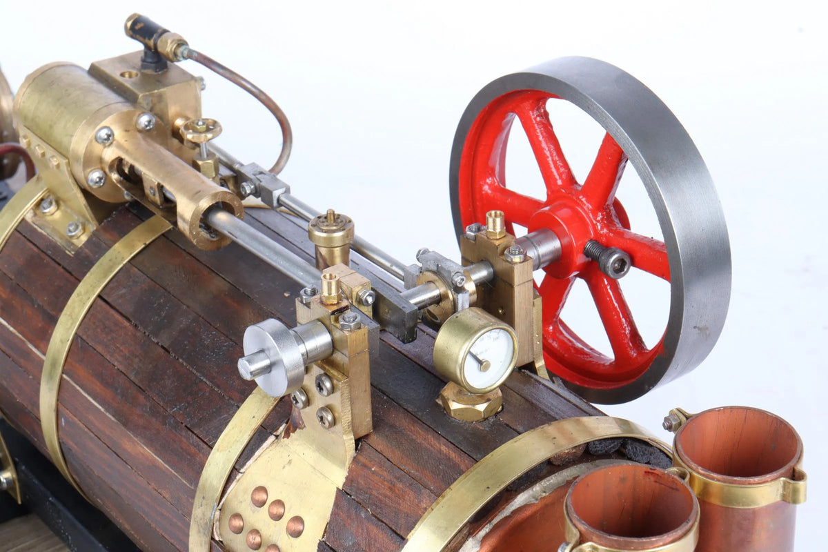 Gas-fired semi-portable engine
