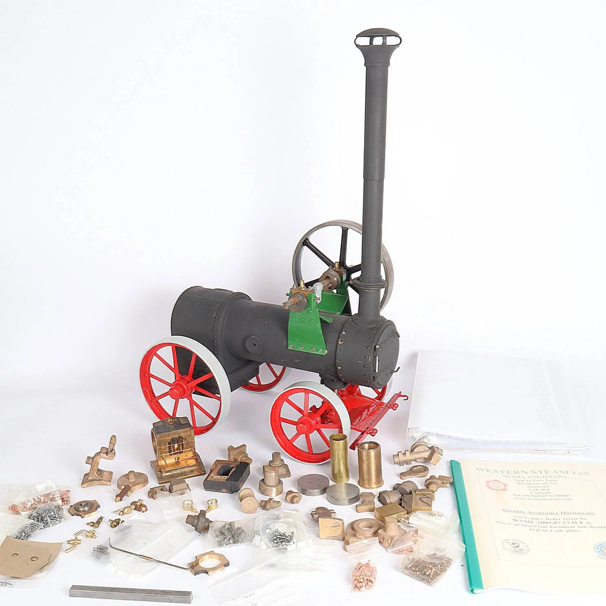 1 1/2 inch scale Marshall portable engine with commercial boiler