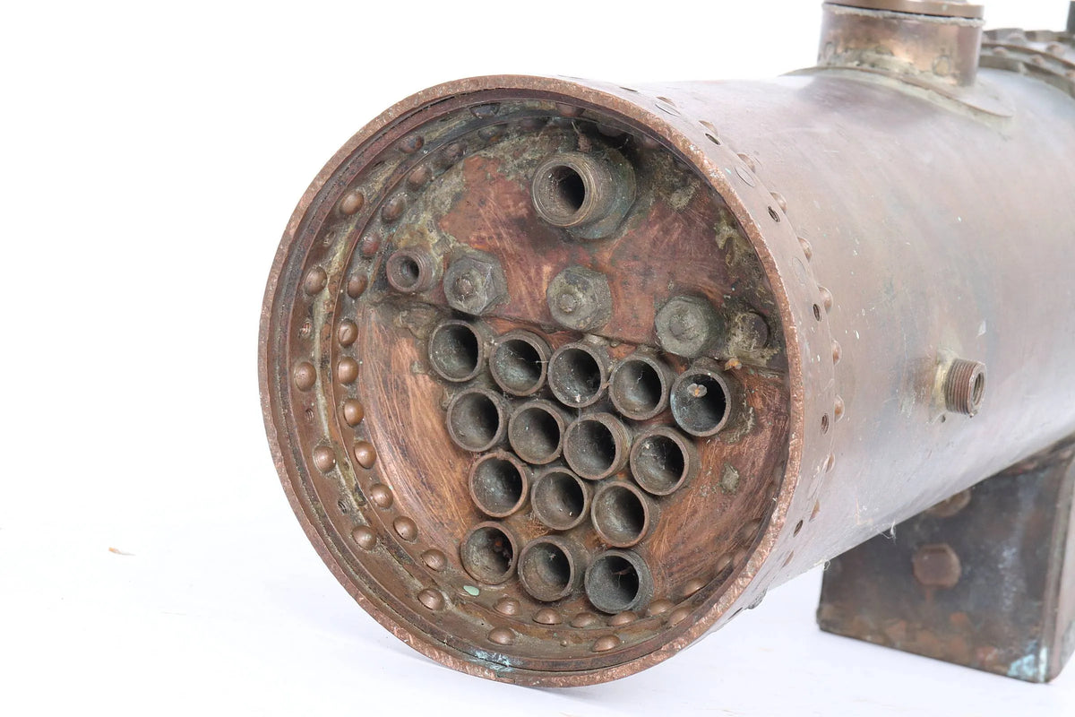 5 inch gauge riveted copper boiler