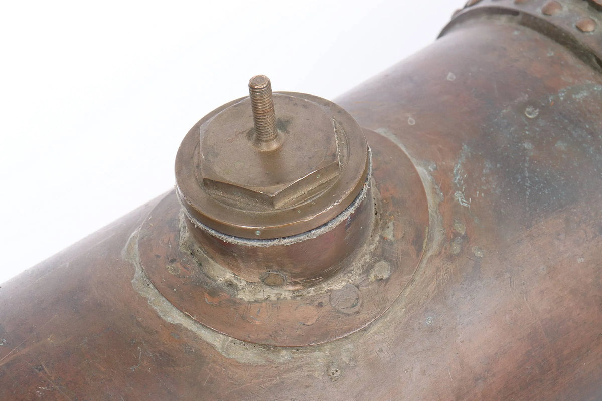 5 inch gauge riveted copper boiler