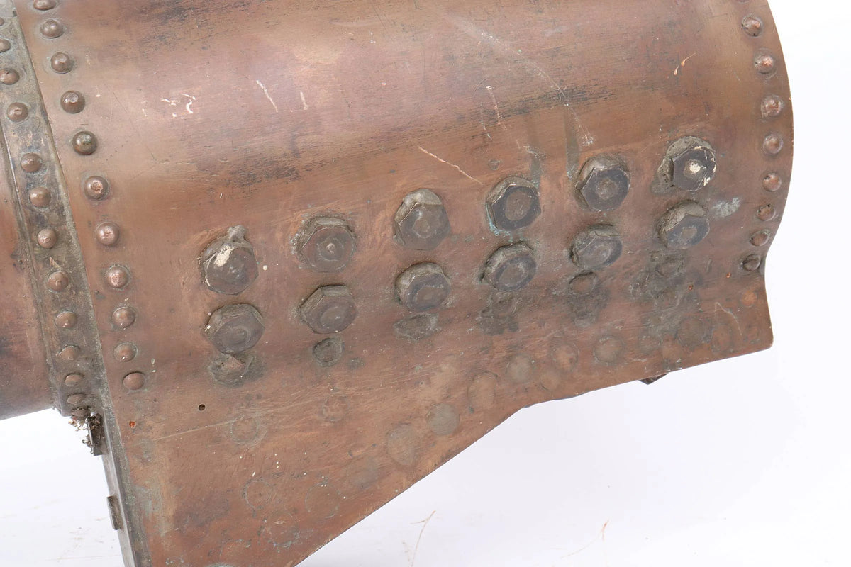 5 inch gauge riveted copper boiler