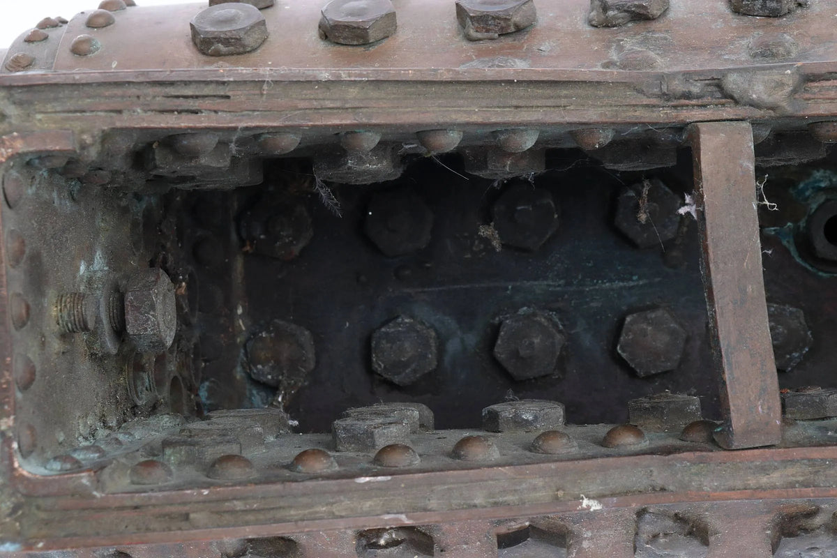 5 inch gauge riveted copper boiler