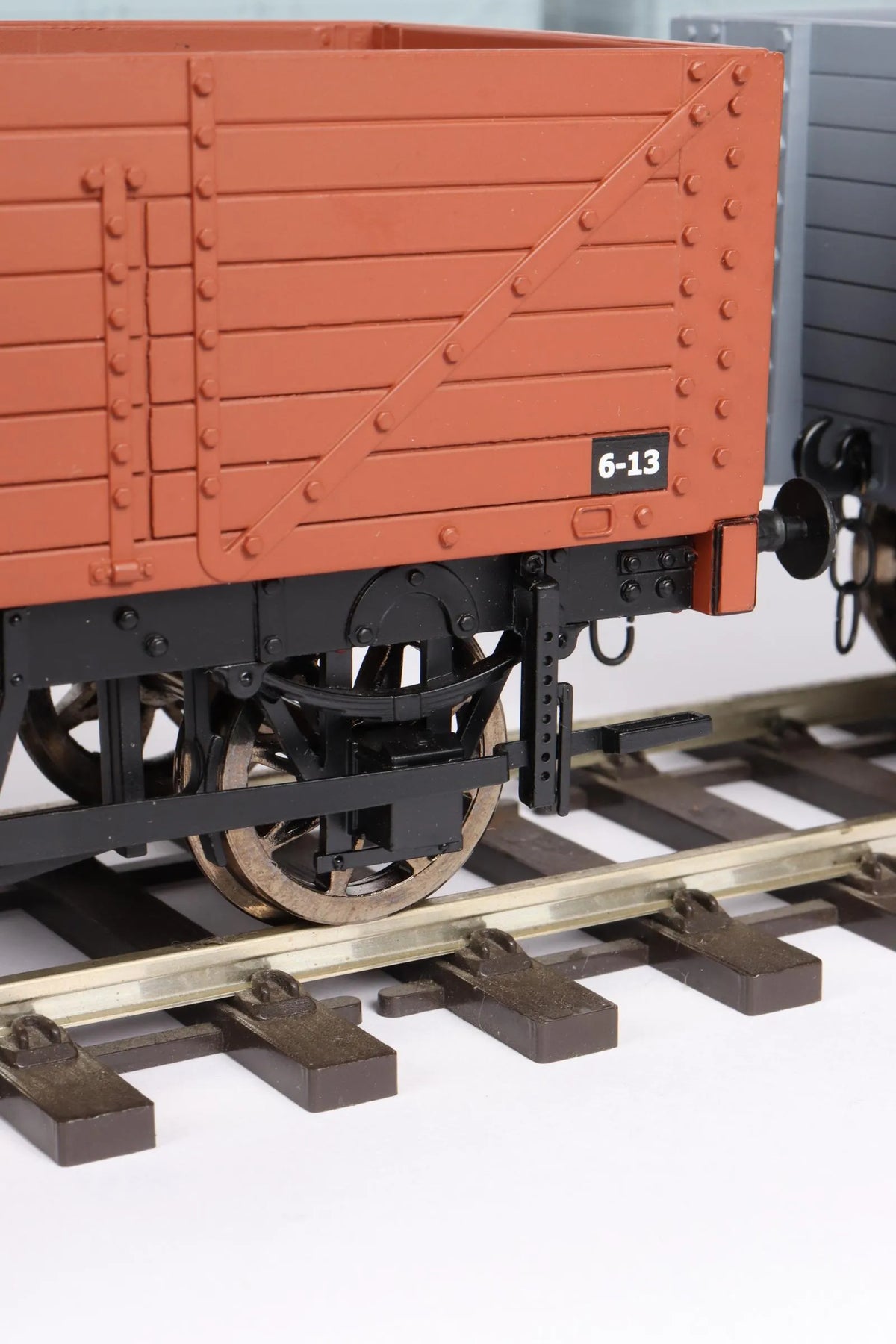 Seven 32mm Accucraft 7 plank wagons