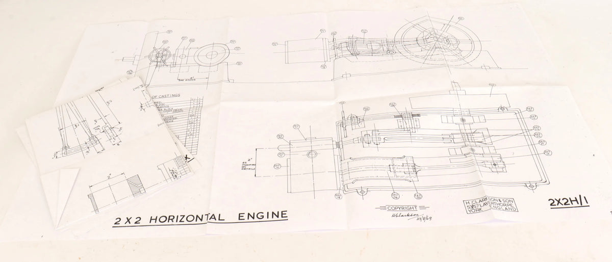 Clarkson 2 x 2 horizontal twin engine