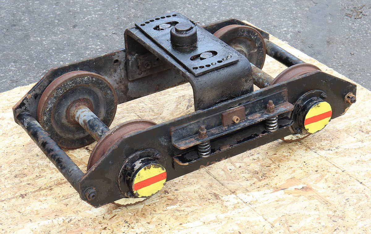 Four 7 1/4 inch gauge bogies