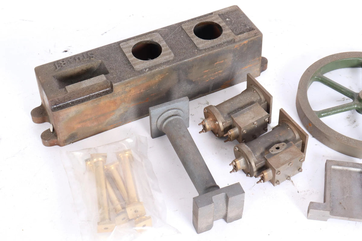 Assorted Stuart stationary engine parts & castings