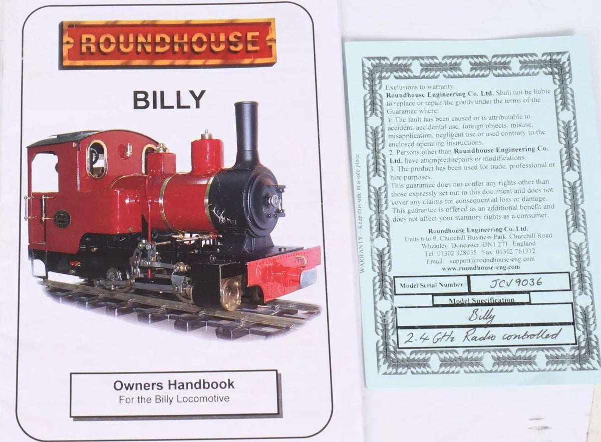 Roundhouse "Billy" 0-4-0T