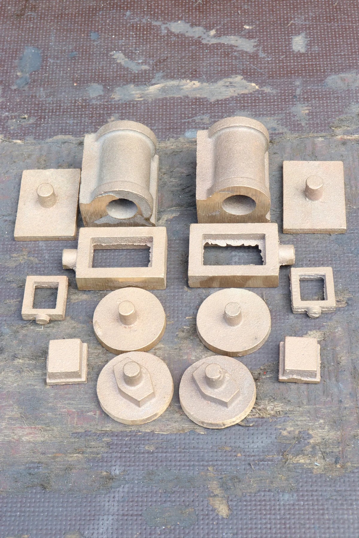 3 1/2 inch gauge Virginia 4-4-0 cylinders