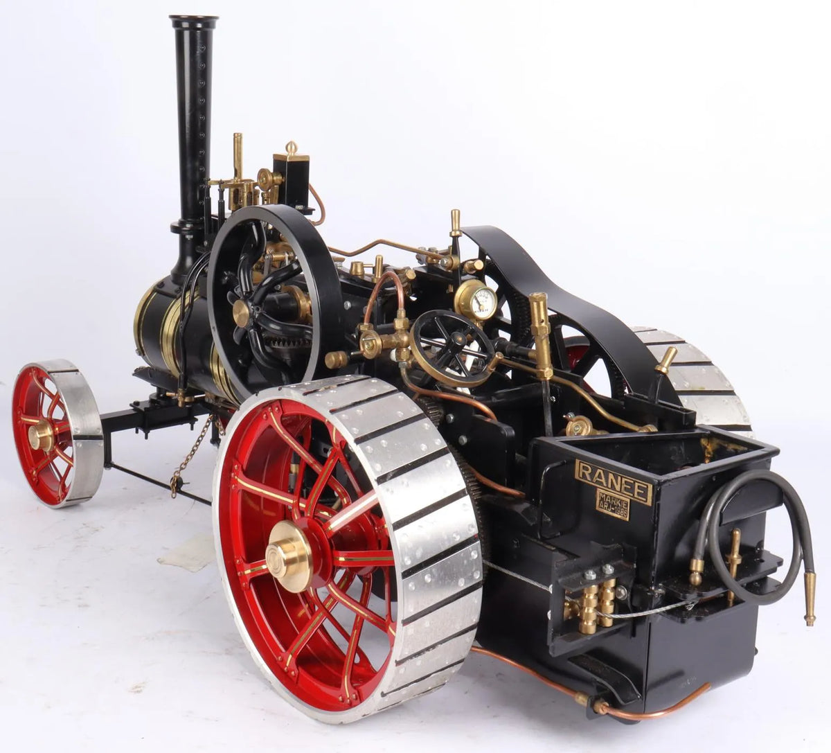 Pair of Markie Burrell Ploughing engines with water bowser & balance plough