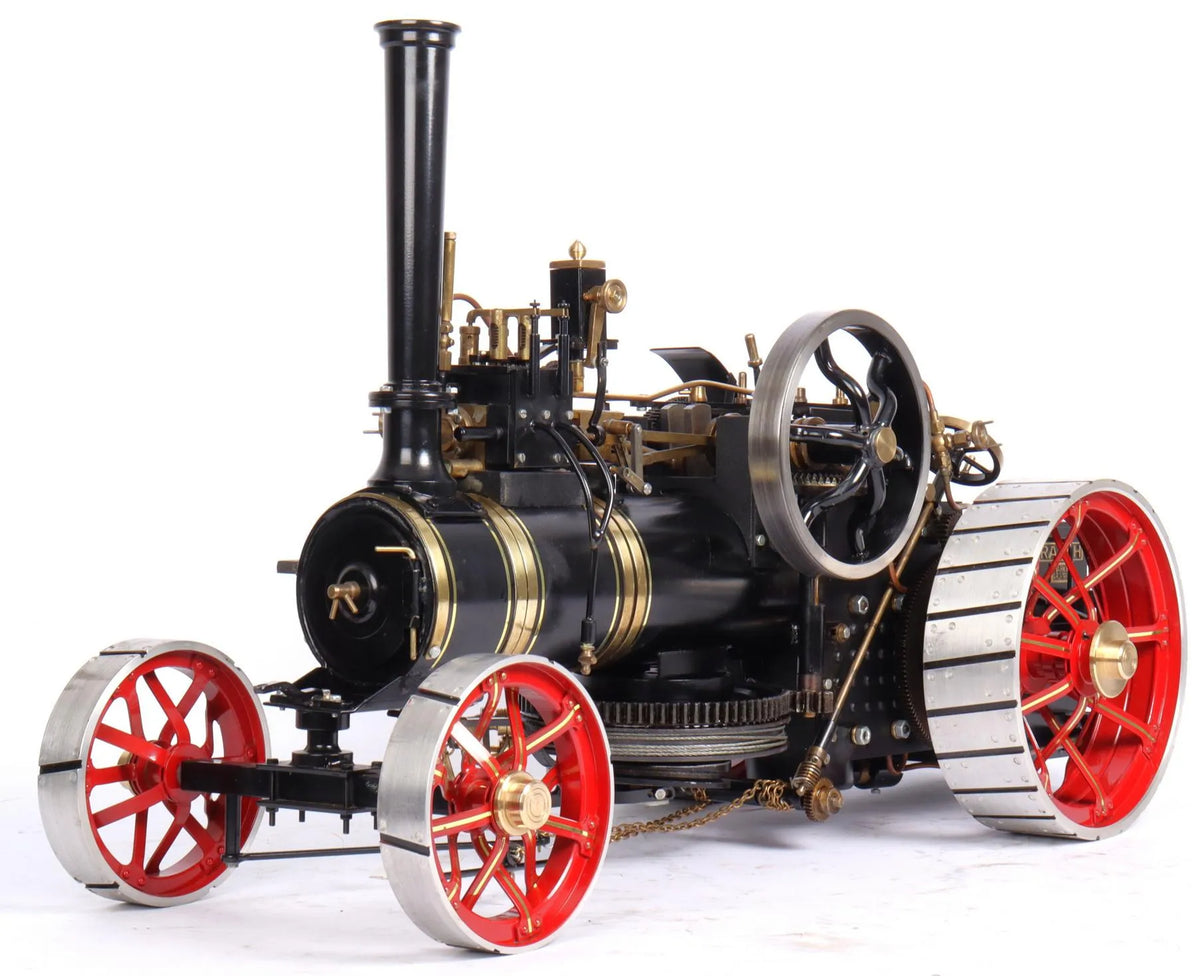 Pair of Markie Burrell Ploughing engines with water bowser & balance plough