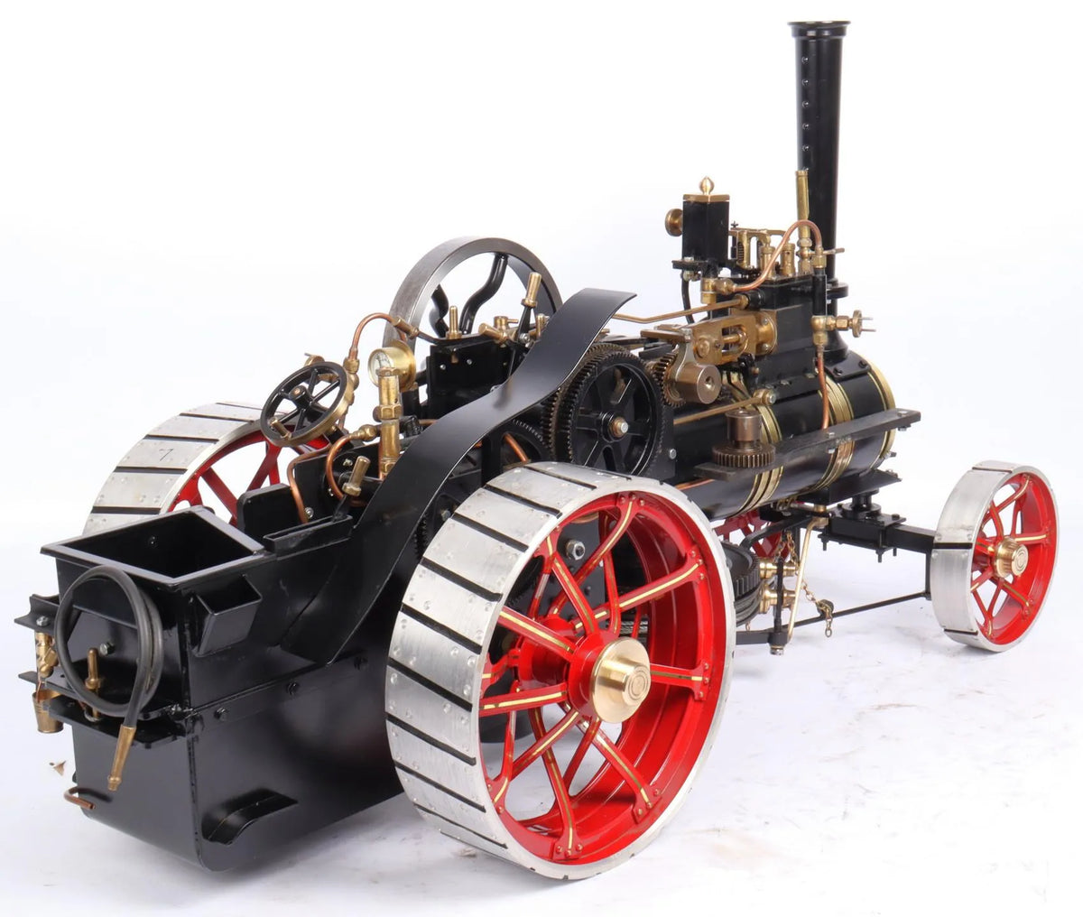 Pair of Markie Burrell Ploughing engines with water bowser & balance plough