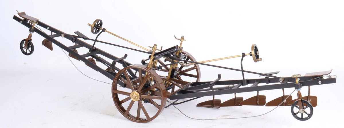Pair of Markie Burrell Ploughing engines with water bowser & balance plough