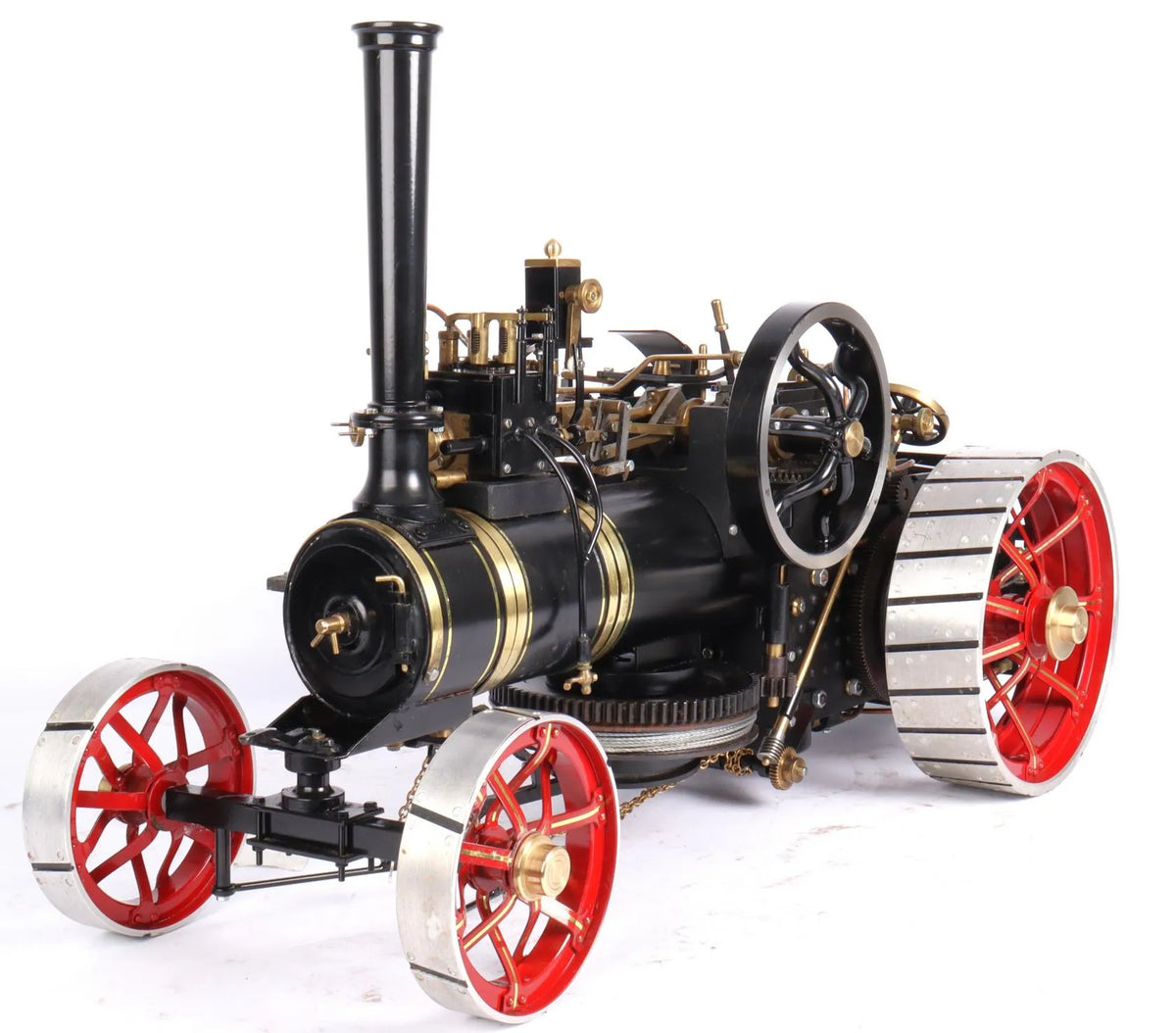 Pair of Markie Burrell Ploughing engines with water bowser & balance plough