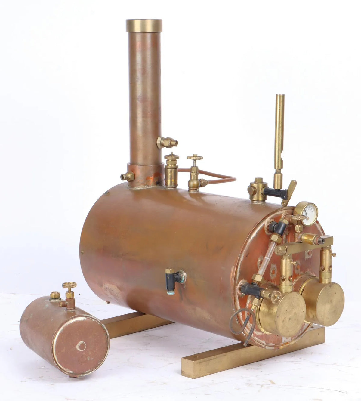 Commercial gas-fired twin flue boiler