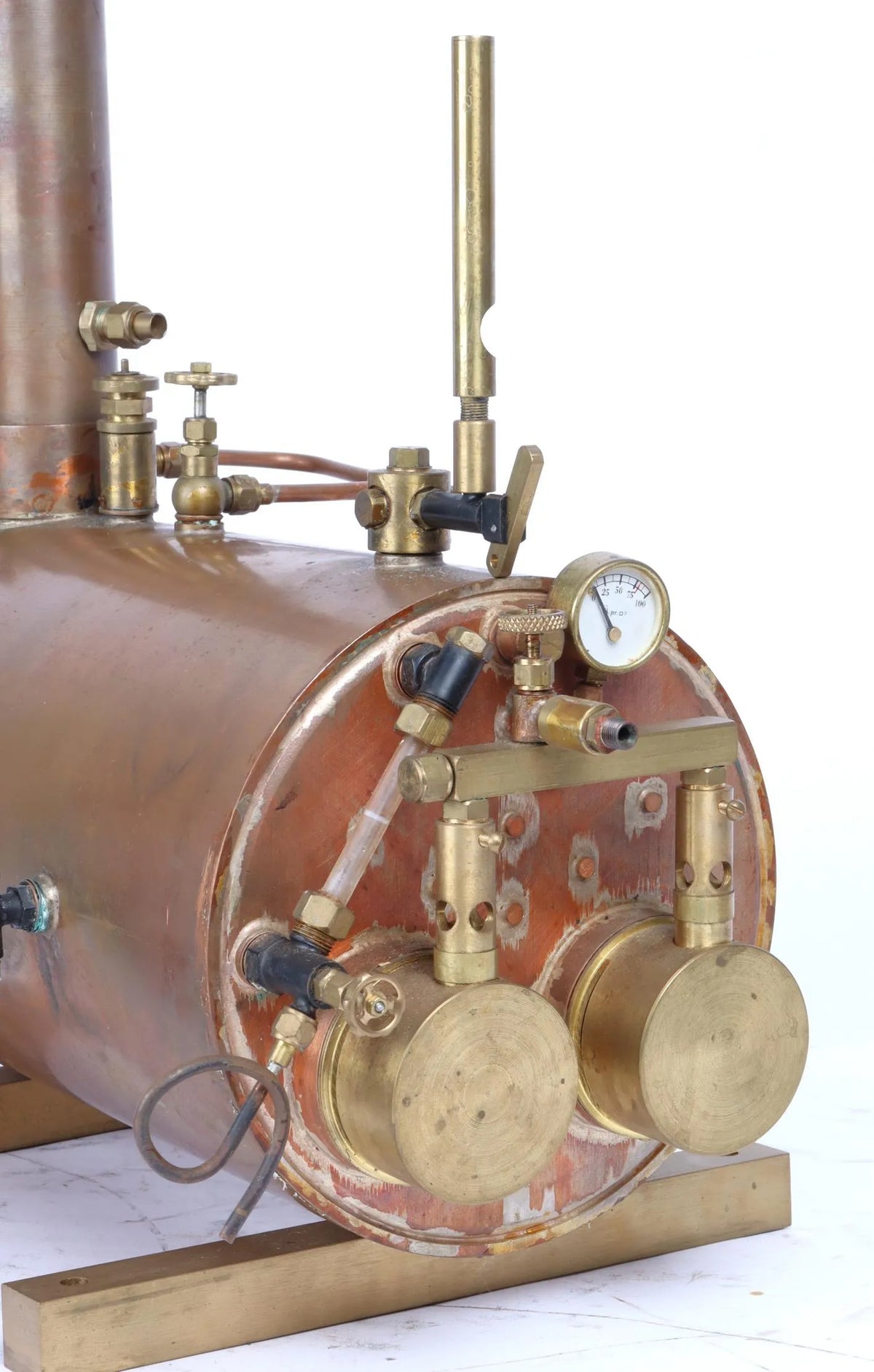 Commercial gas-fired twin flue boiler