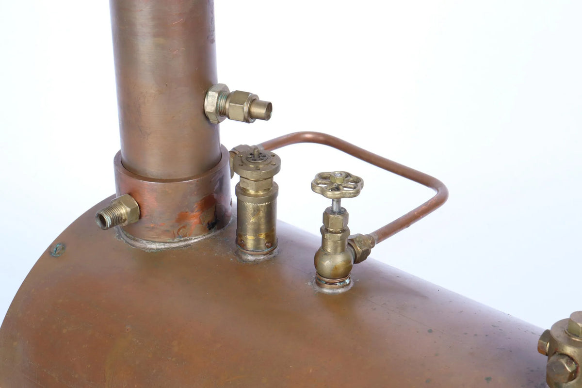 Commercial gas-fired twin flue boiler