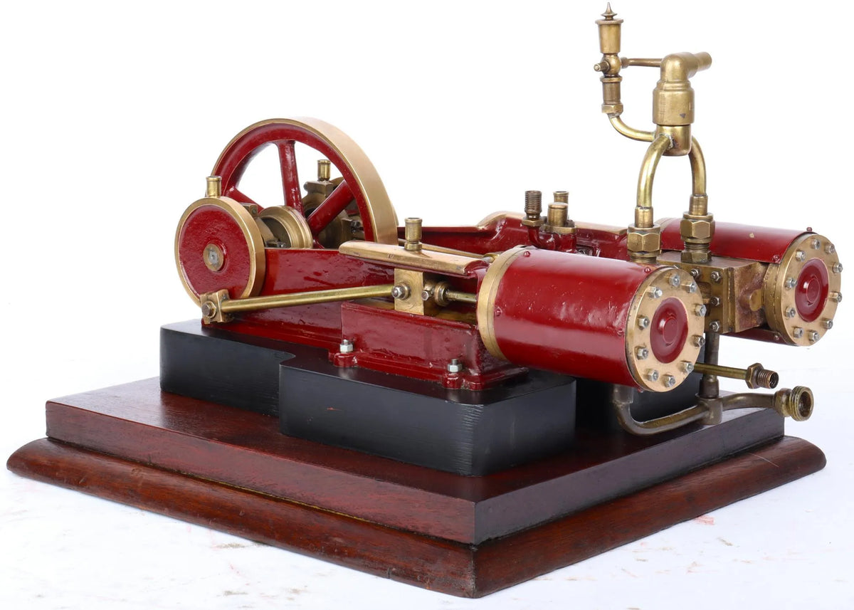 Vintage twin cylinder mill engine
