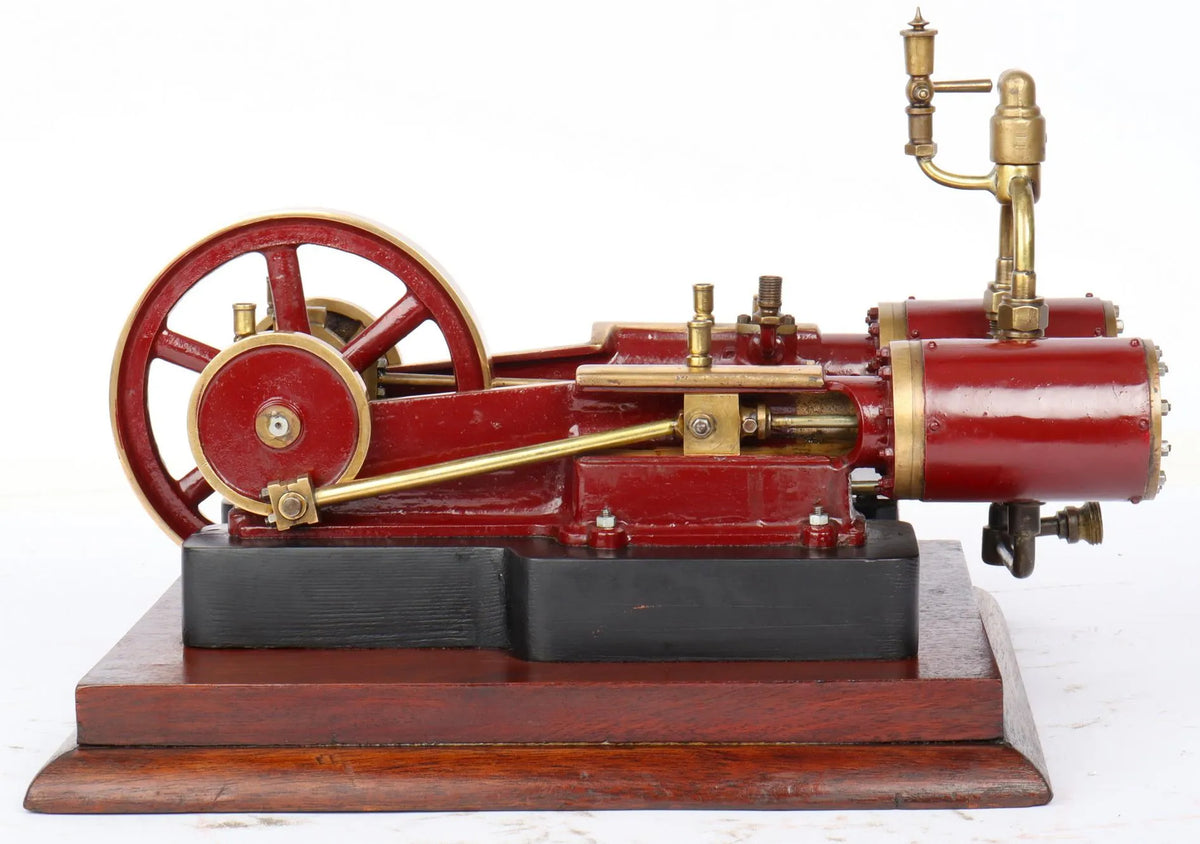 Vintage twin cylinder mill engine