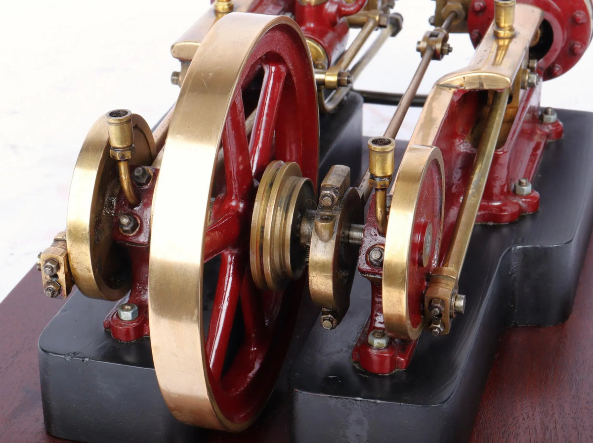 Vintage twin cylinder mill engine