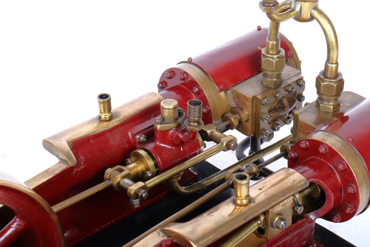 Vintage twin cylinder mill engine