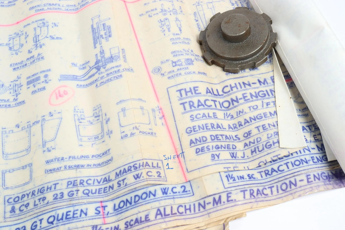 1 1/2 inch scale Allchin boiler, parts & castings