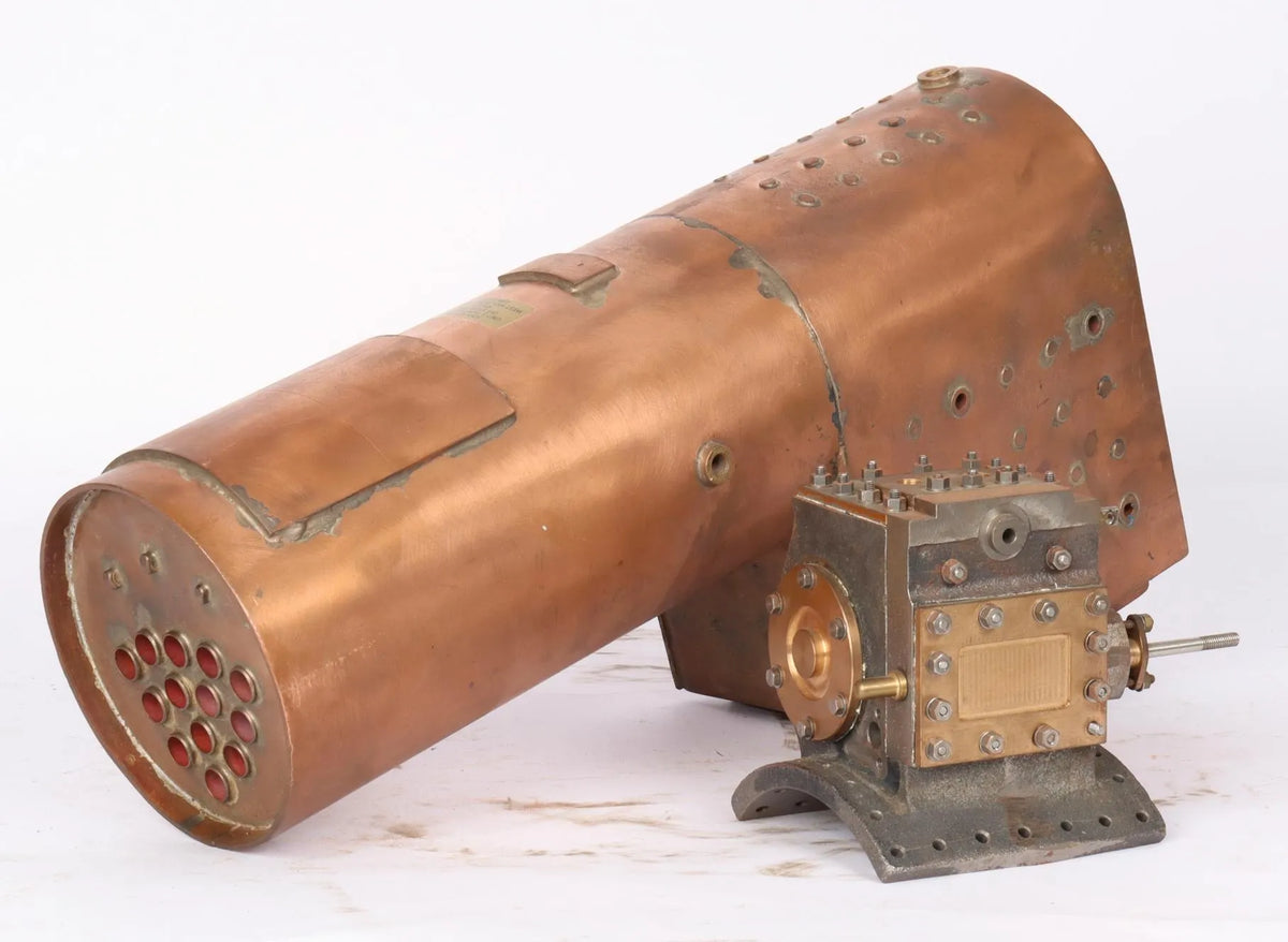 2 inch scale Durham & North Yorkshire commercial boiler with cylinder assembly
