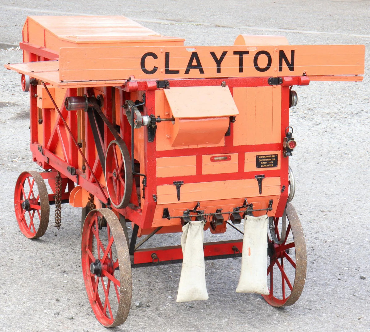3 inch scale Clayton threshing drum
