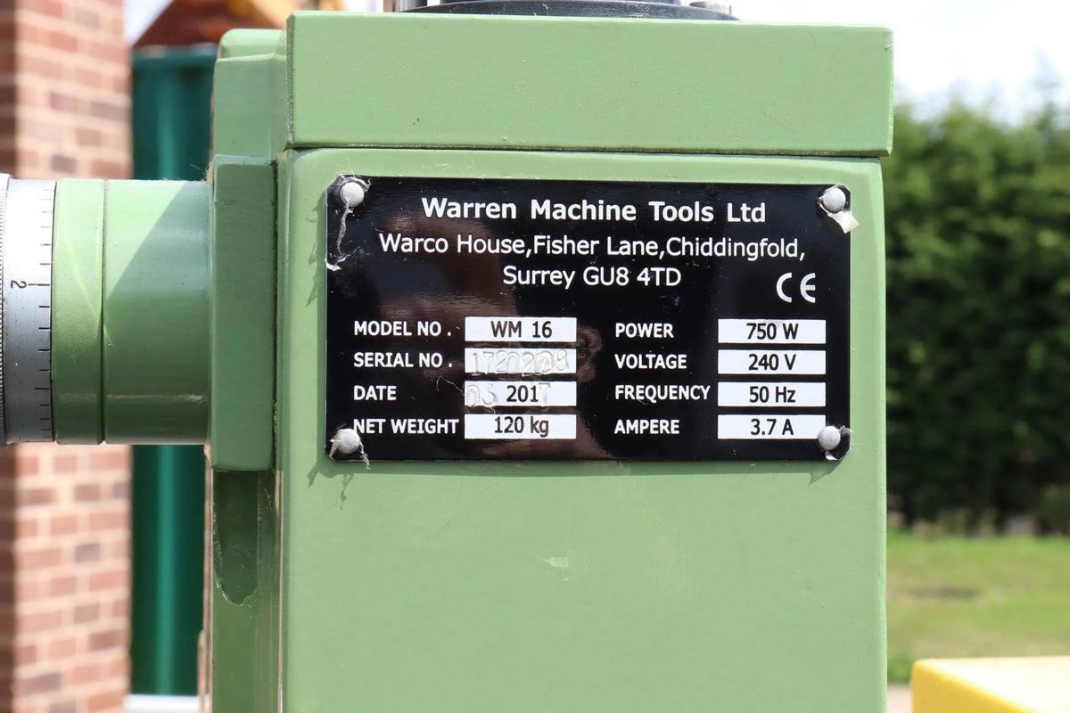 Warco WM16 mill with DRO