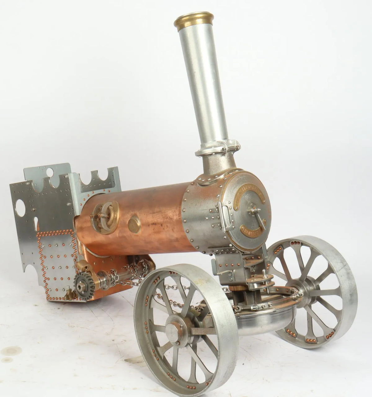 2 inch scale part-built Fowler A7 with commercial boiler