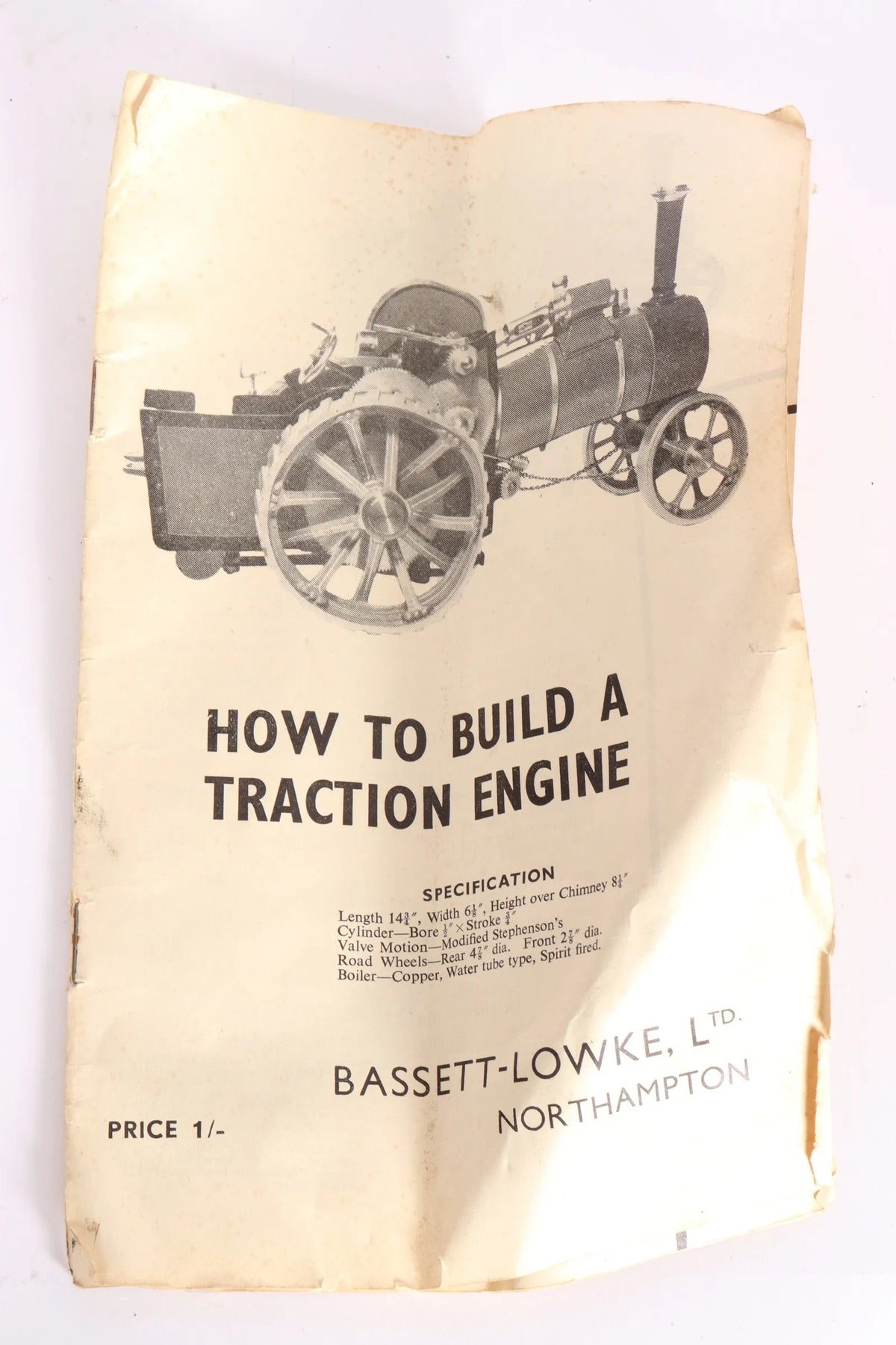 3/4 inch scale Bassett-Lowke spirit-fired traction engine