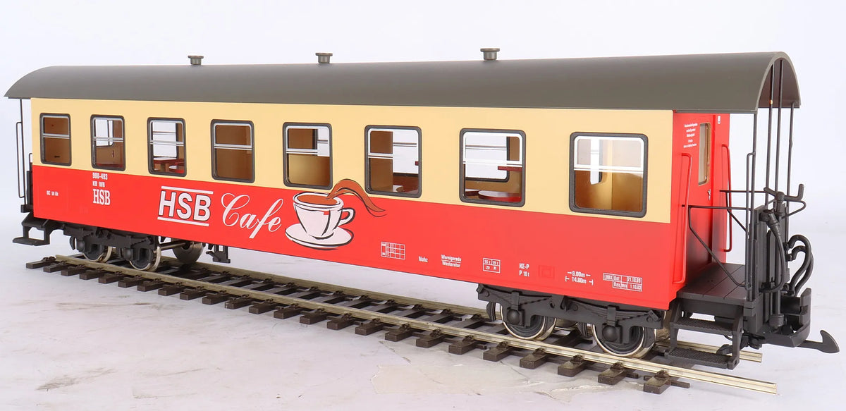 Rake of four LGB HSB coaches